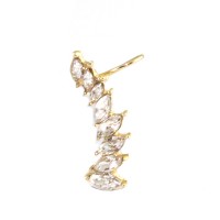 Marquise Crystal Row Arc Ear Cuff